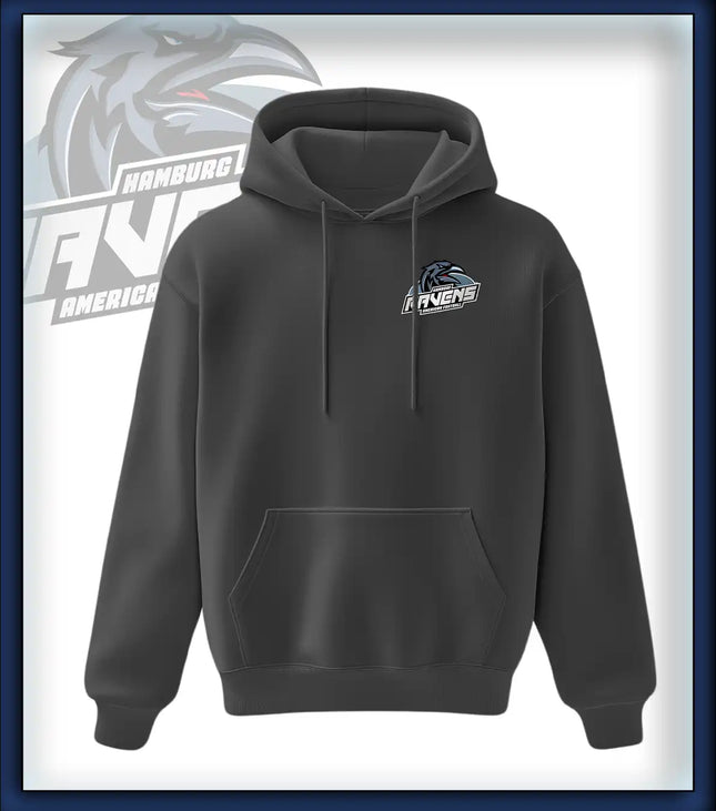 Ravens King Hoodie Druck<br>Logo Brust klein