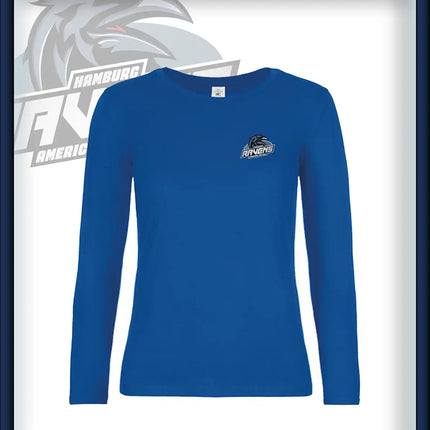 Frau Long Sleeve Druck<br>Logo Brust klein