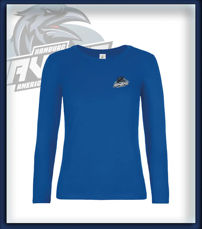 Frau Long Sleeve Druck<br>Logo Brust klein