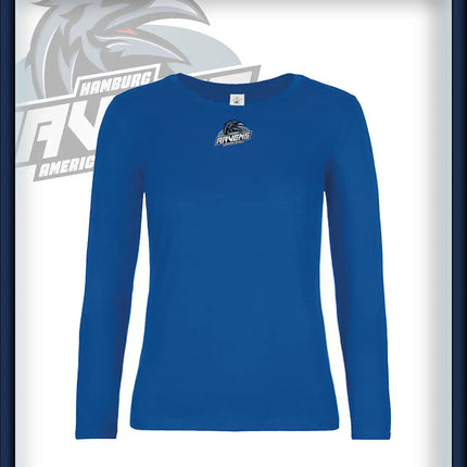 Frau Long Sleeve Druck<br>Logo Brust klein