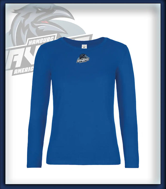 Frau Long Sleeve Druck<br>Logo Brust klein