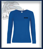 Frau Long Sleeve Druck<br>Schriftzug Brust klein
