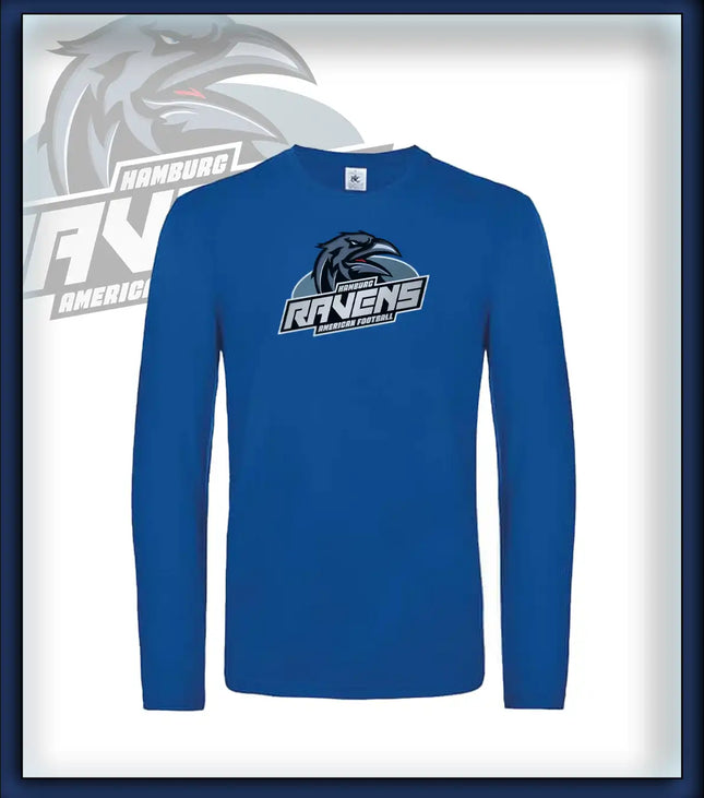 Mann Long Sleeve Druck<br>Logo Brust groß