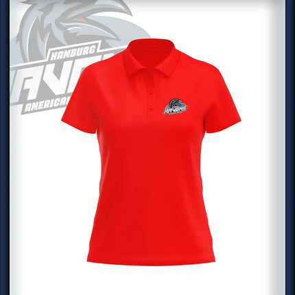 Frau Polo Druck<br>Logo Brust klein