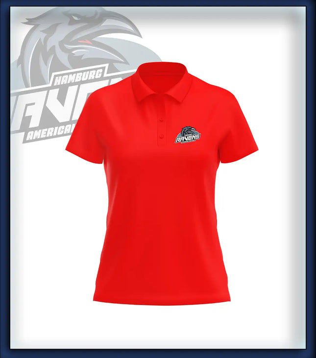 Frau Polo Druck<br>Logo Brust klein