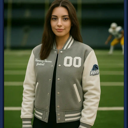 Ravens College Jacke grau/weiss