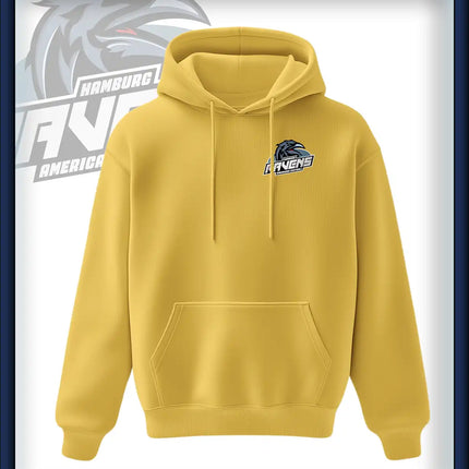 Ravens King Hoodie Druck<br>Logo Brust klein