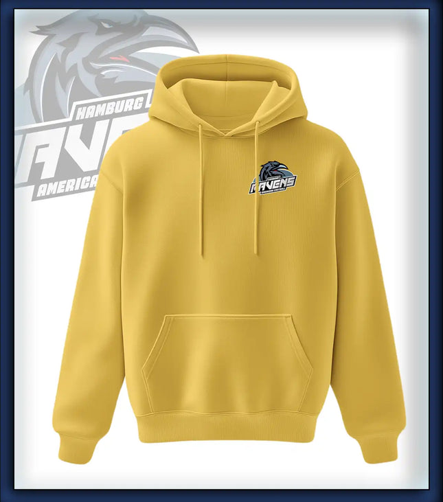 Ravens King Hoodie Druck<br>Logo Brust klein