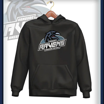 Junior Ravens Hoodie Druck<br>Logo Brust