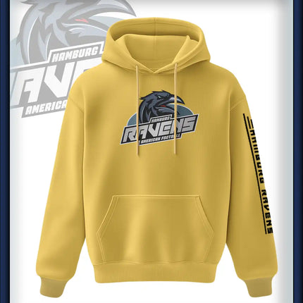 Ravens King Hoodie Druck<br>Logo Brust groß