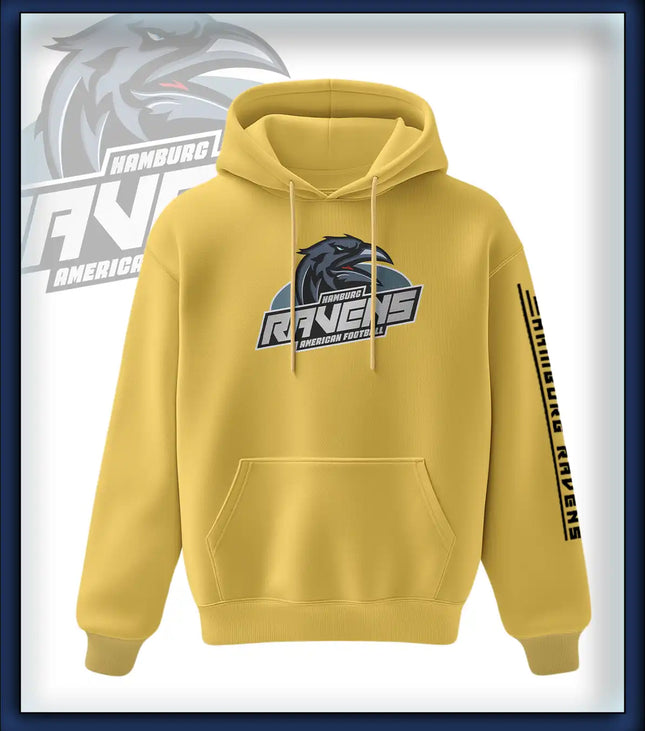Ravens King Hoodie Druck<br>Logo Brust groß