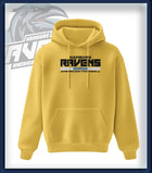 Ravens King Hoodie Druck<br> Schriftzug Brust groß