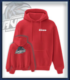 Ravens King Hoodie Druck<br>Schriftzug Brust klein und Rücken groß