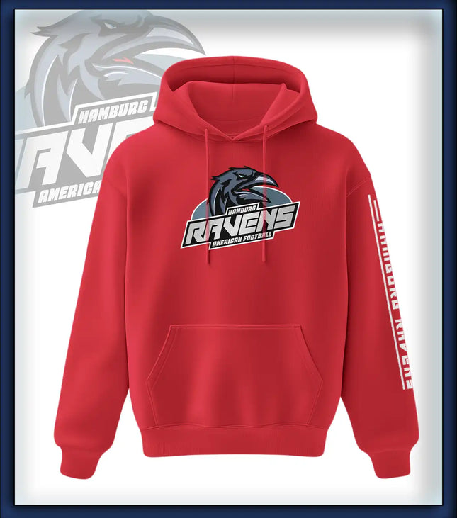Ravens King Hoodie Druck<br>Logo Brust groß
