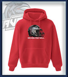 Ravens King Hoodie Druck<br> Helm Brust groß