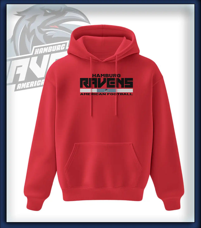 Ravens King Hoodie Druck<br> Schriftzug Brust groß