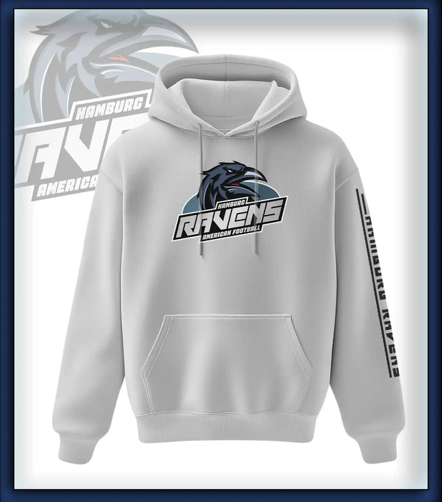 Ravens King Hoodie Druck<br>Logo Brust groß