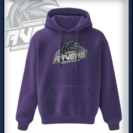 Ravens King Hoodie Druck<br>Logo Brust groß