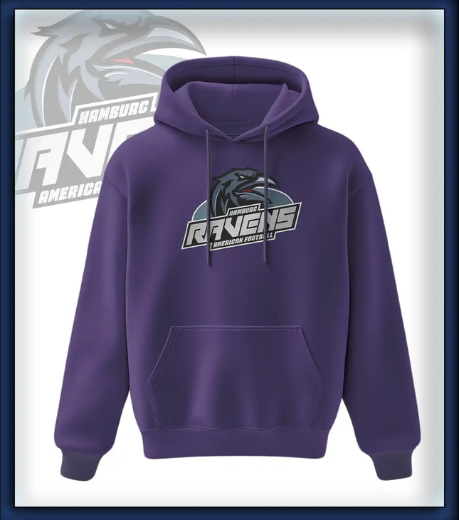Ravens King Hoodie Druck<br>Logo Brust groß