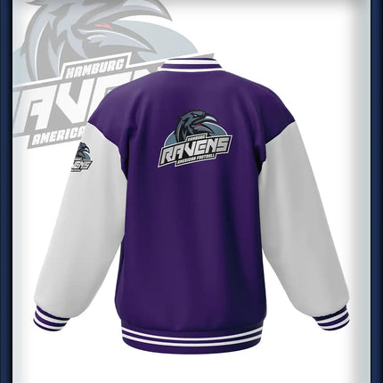 Junior Ravens College Jacke Druck<br>lila/weiss