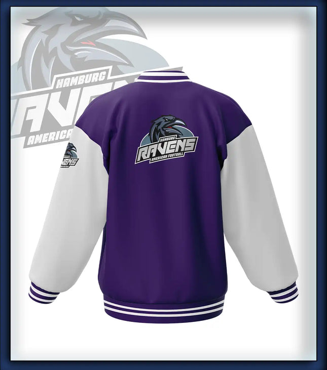 Junior Ravens College Jacke Druck<br>lila/weiss