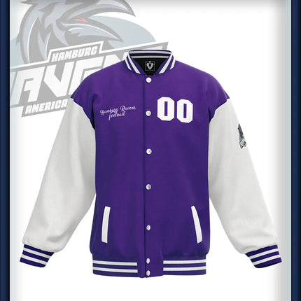 Junior Ravens College Jacke Druck<br>lila/weiss