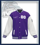 Junior Ravens College Jacke Druck<br>lila/weiss