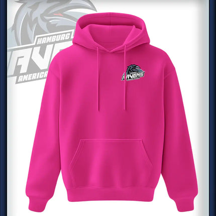 Ravens King Hoodie Druck<br>Logo Brust klein