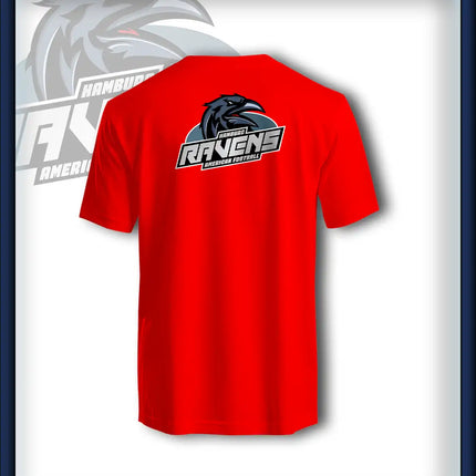 Frau T-Shirt Druck<br>Logo Rücken groß