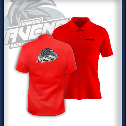 Mann Polo Druck Logo<br>Brust klein und Rücken groß