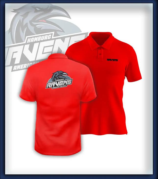 Mann Polo Druck Logo<br>Brust klein und Rücken groß