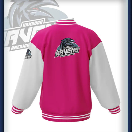 Ravens College Jacke pink/weiss