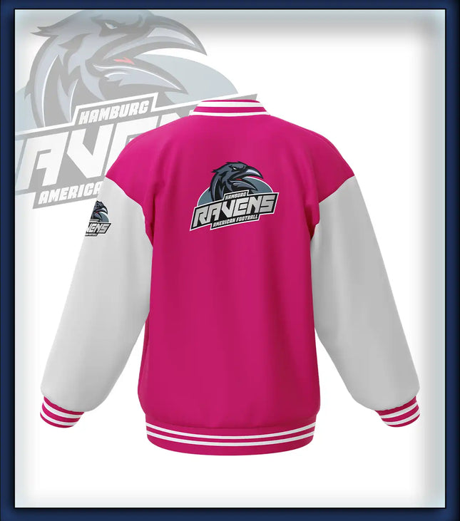Ravens College Jacke pink/weiss
