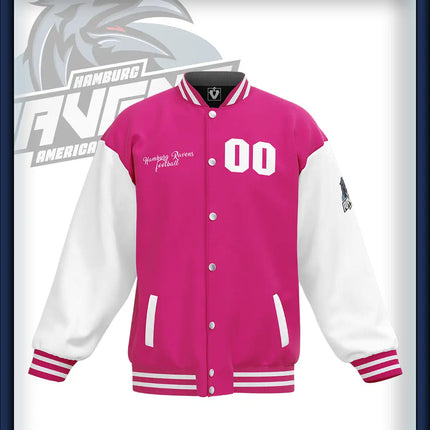 Ravens College Jacke pink/weiss