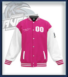 Ravens College Jacke pink/weiss