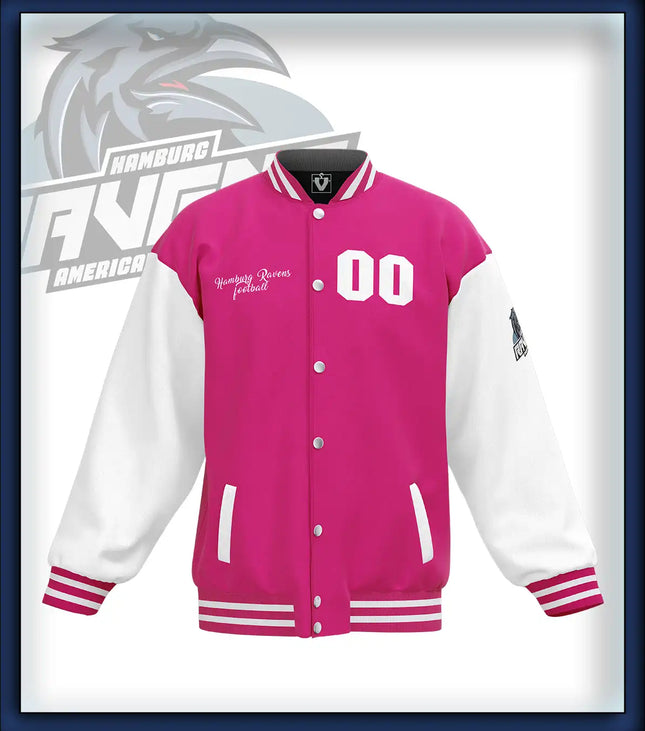 Ravens College Jacke pink/weiss