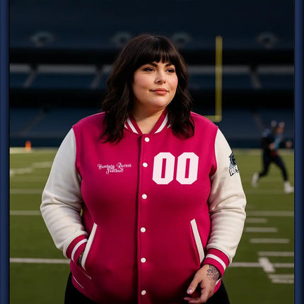 Ravens College Jacke pink/weiss