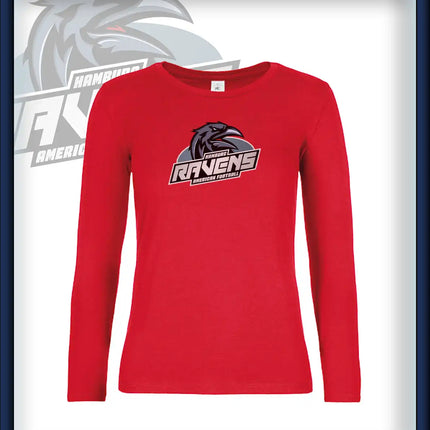 Frau Long Sleeve Druck<br>Logo Brust groß