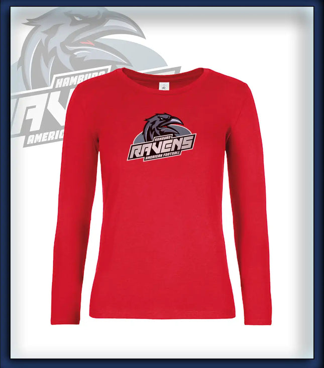 Frau Long Sleeve Druck<br>Logo Brust groß