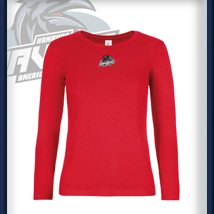 Frau Long Sleeve Druck<br>Logo Brust klein