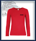 Frau Long Sleeve Druck<br>Schriftzug Brust klein