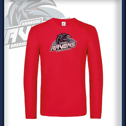 Mann Long Sleeve Druck<br>Logo Brust groß