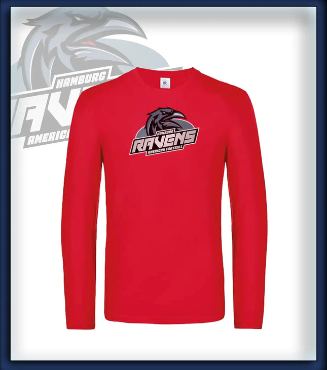 Mann Long Sleeve Druck<br>Logo Brust groß