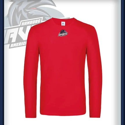 Mann Long Sleeve Druck<br>Logo Brust klein