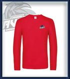 Mann Long Sleeve Druck<br>Logo Brust klein
