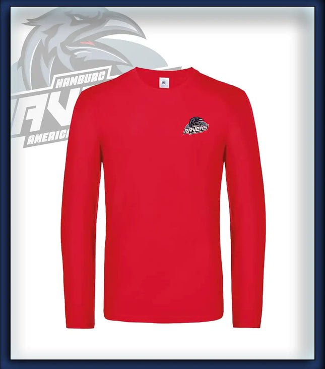 Mann Long Sleeve Druck<br>Logo Brust klein