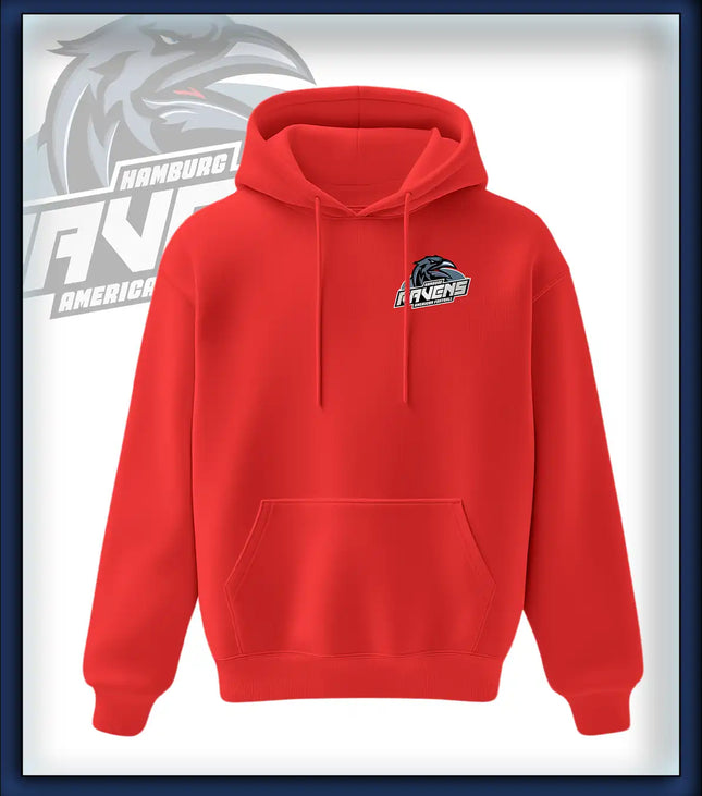 Ravens King Hoodie Druck<br>Logo Brust klein