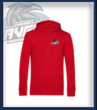 Mann Zipped Hood Jacket Druck<br>Logo Brust klein