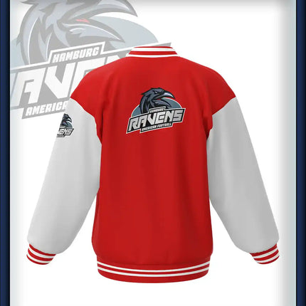 Ravens College Jacke rot/weiss