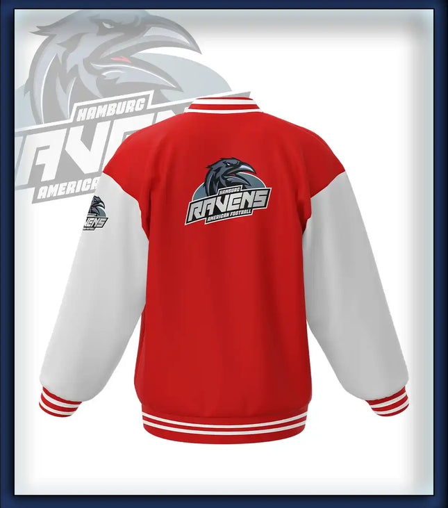 Ravens College Jacke rot/weiss